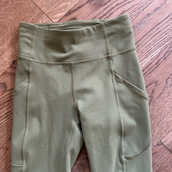Like new Willow green Lululemon Invigorate High Rise Legging 25” - Picture 6 of 6